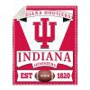 ncaa indiana hoosiers crimson white est 1820 quilt fleece blanket wfqf208 bexdb