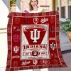 ncaa indiana hoosiers name personalized crimson quilt fleece blanket wfqf217 5edh8