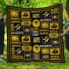 ncaa iowa hawkeyes gold black quilt fleece blanket wfqf227 tlfvc