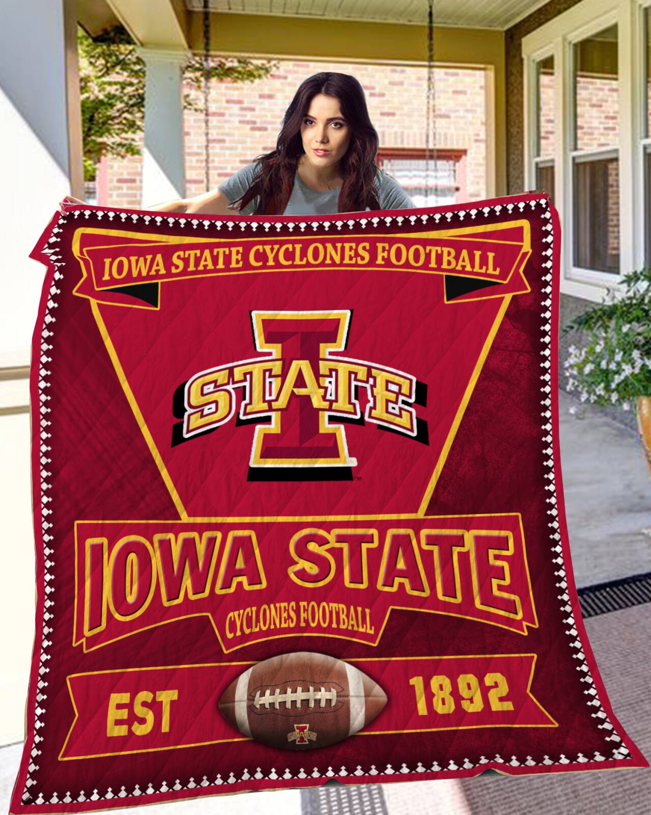 ncaa iowa state cyclones cardinal est 1892 quilt fleece blanket wfqf232 3scmx