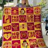 ncaa iowa state cyclones cardinal gold quilt fleece blanket v2 wfqf233 xhdky