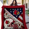 ncaa louisville cardinals american flag quilt fleece blanket wfqf277 hsmnd