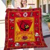 ncaa louisville cardinals name personalized red gold quilt fleece blanket wfqf281 jmgjp