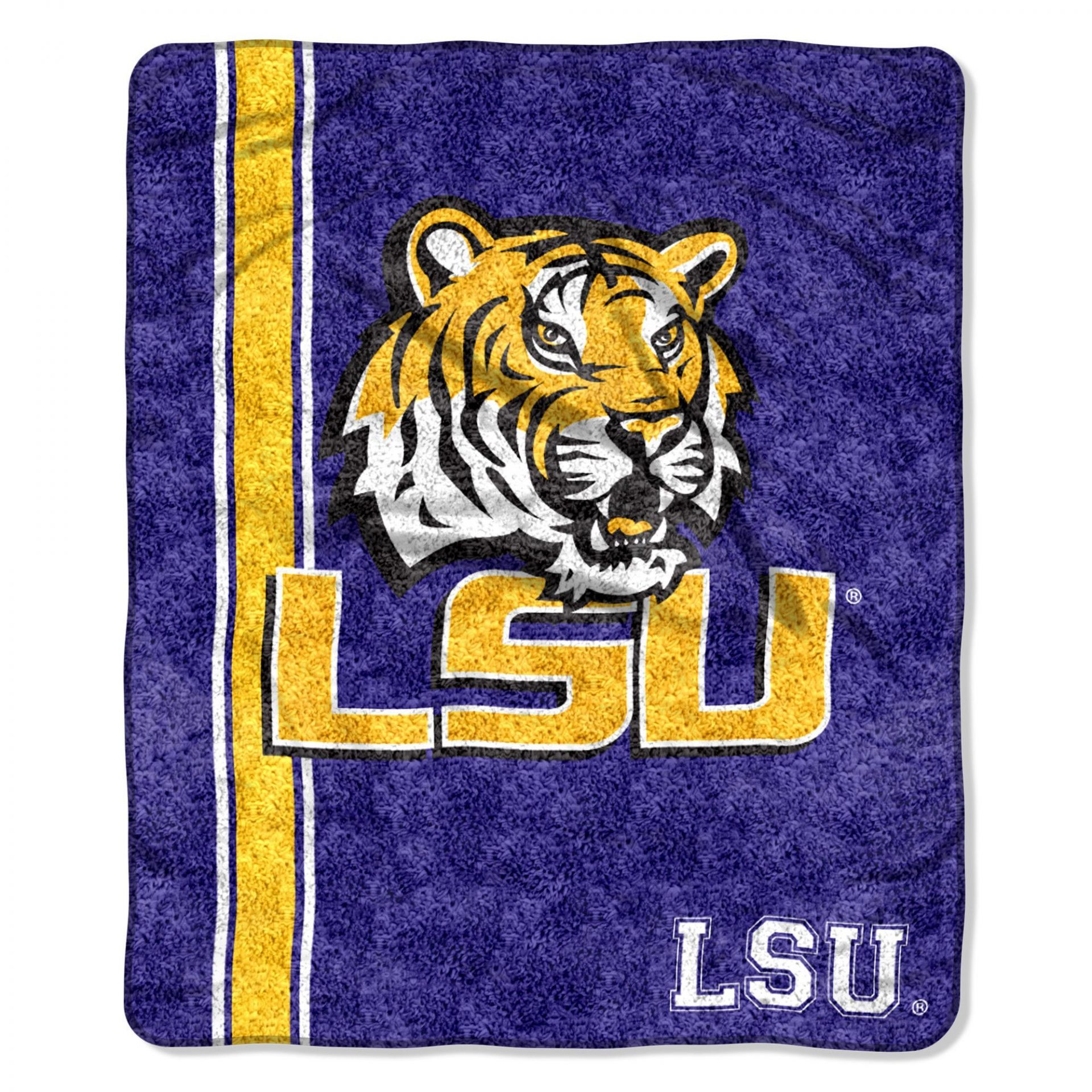 ncaa lsu tigers blue quilt fleece blanket wfqf287 bswkm