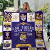 ncaa lsu tigers est 1860 quilt fleece blanket wfqf289 gqtvc