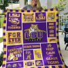 ncaa lsu tigers mascot quilt fleece blanket wfqf298 spo71