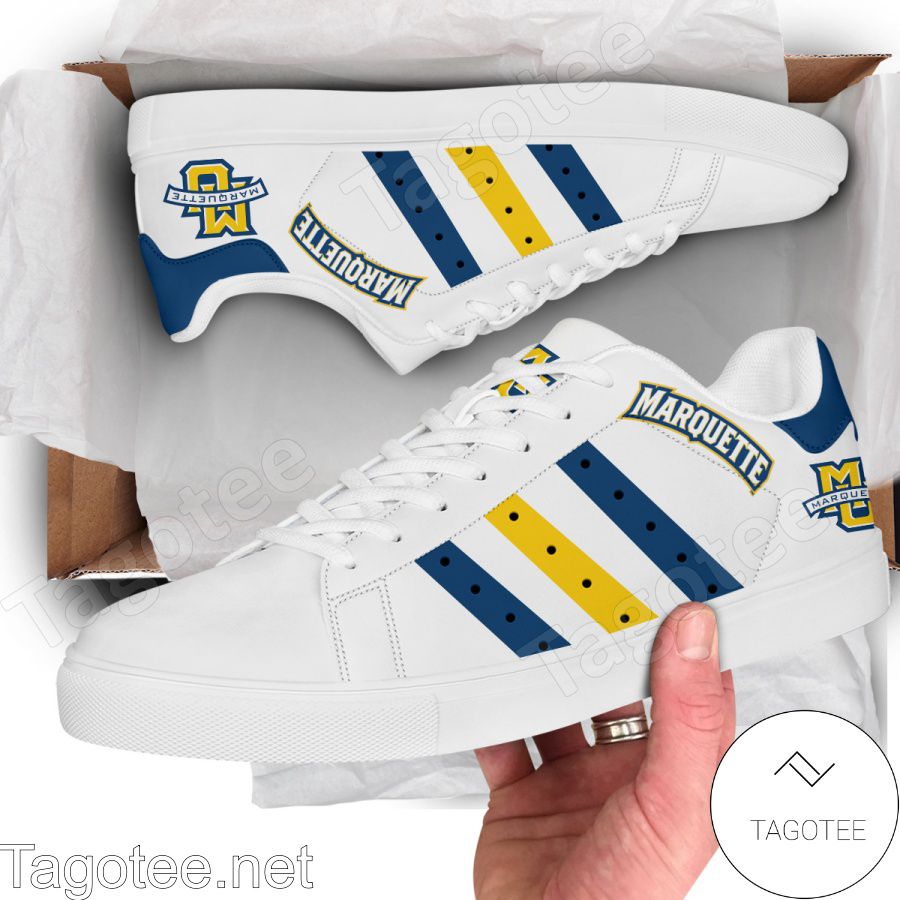 ncaa marquette golden eagles white stan smith shoes ohw0x