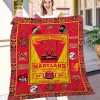 ncaa maryland terrapins name personalized red yellow quilt fleece blanket wfqf314 k78up