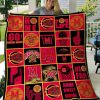 ncaa maryland terrapins red black quilt fleece blanket v2 wfqf315 aktxc