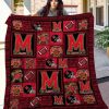 ncaa maryland terrapins red black quilt fleece blanket v4 wfqf317 dwkqf