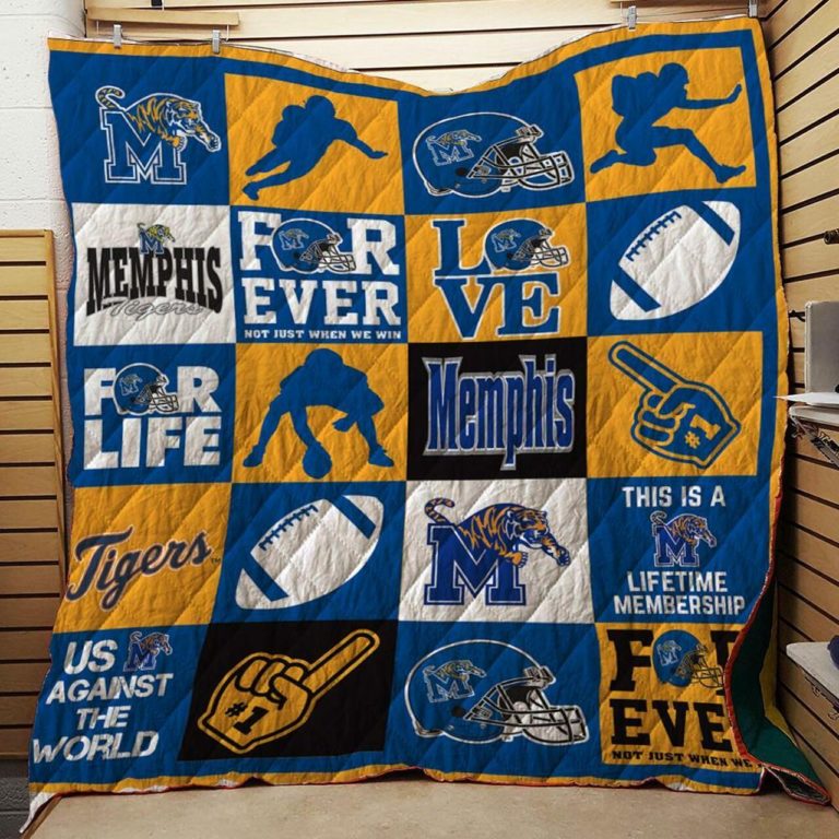 ncaa memphis tigers this is a life time quilt fleece blanket wfqf325 jidsj