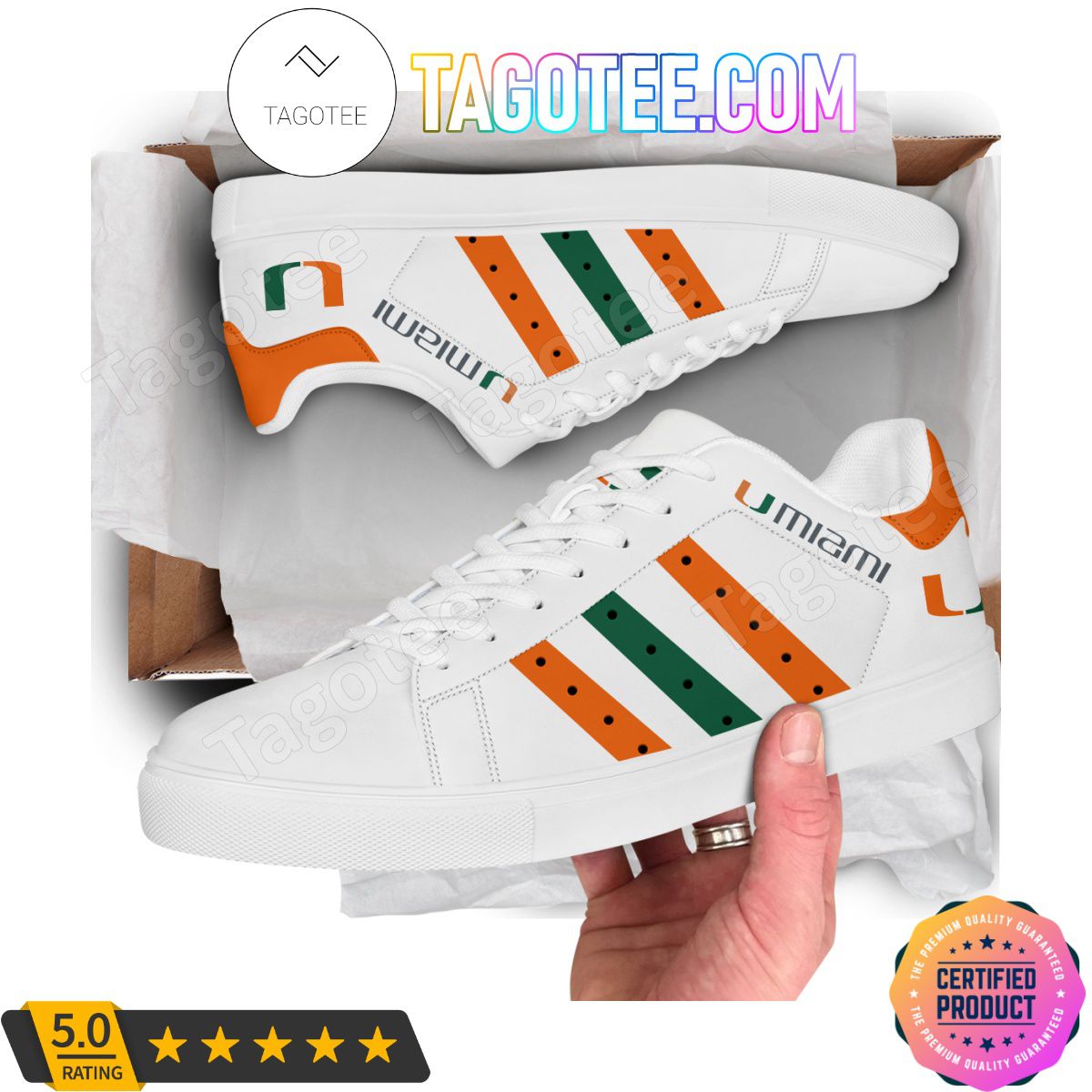 ncaa miami hurricanes white orange stan smith shoes mbeqh