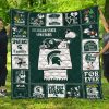 ncaa michigan state spartans snoopy quilt fleece blanket wfqf356 6e8xq