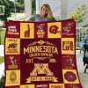 ncaa minnesota golden gophers ski u mah quilt fleece blanket wfqf369 taygm