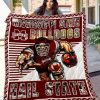 ncaa mississippi state bulldogs maroon mascot quilt fleece blanket v4 wfqf371 uoqav