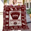 ncaa mississippi state bulldogs name personalized maroon white quilt fleece blanket wfqf375 ofcvz