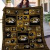 ncaa missouri tigers gold black quilt fleece blanket v2 wfqf377 xsf6b