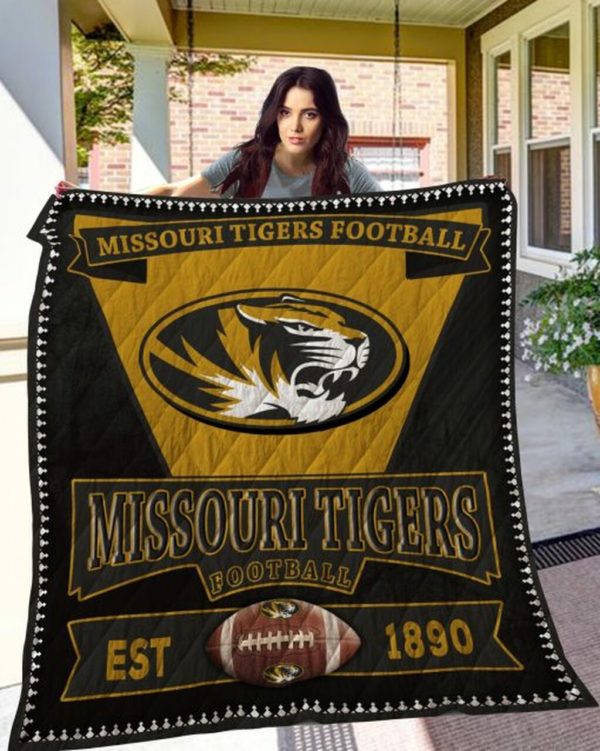 ncaa missouri tigers gold black quilt fleece blanket v3 wfqf378 eobpk