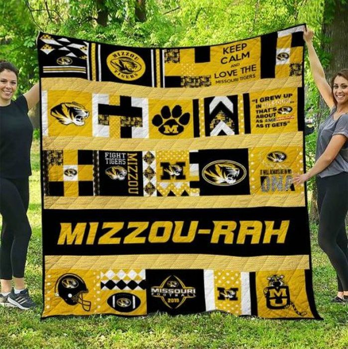 ncaa missouri tigers gold black quilt fleece blanket v4 wfqf379 pd7bq