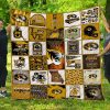 ncaa missouri tigers gold white quilt fleece blanket v3 wfqf382 p3mbr