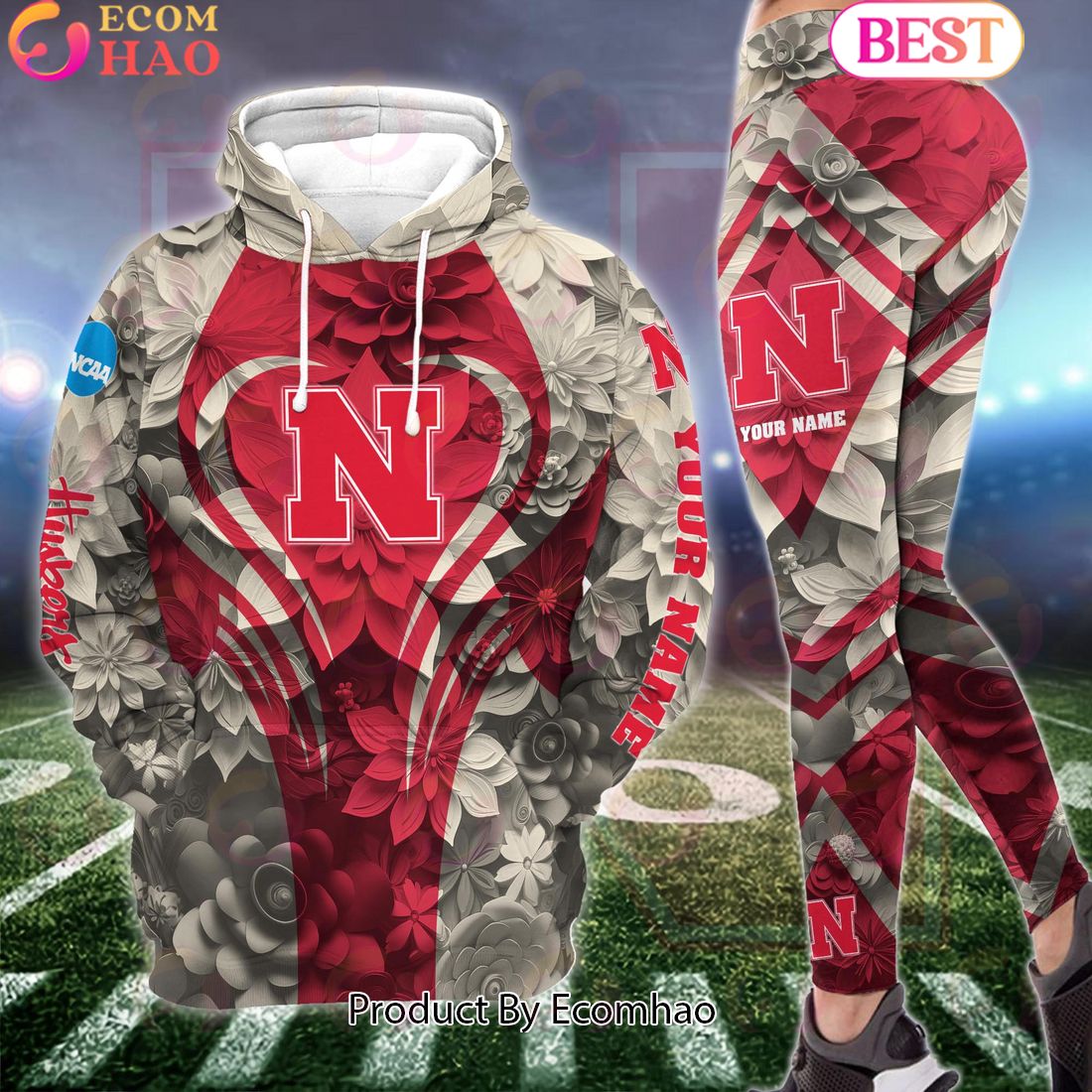 ncaa nebraska cornhuskers hoodie and leggings custom your name football team clothings gift for football lovers 1 AKJYu