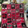 ncaa nebraska cornhuskers red black quilt fleece blanket wfqf390 uhpsi