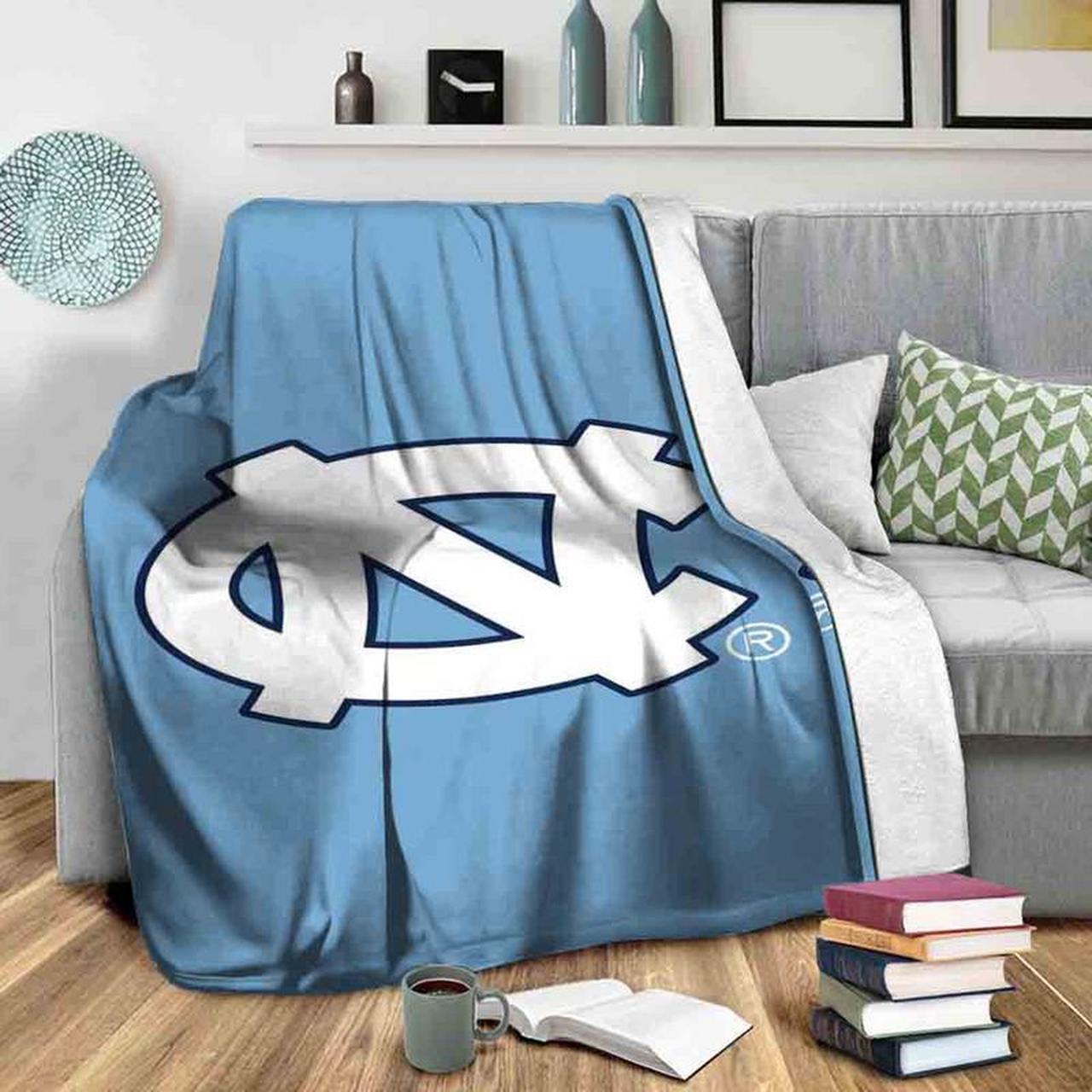 ncaa north carolina tar heels blue quilt fleece blanket v1 wfqf395 wlvrq