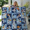 ncaa north carolina tar heels mickey quilt fleece blanket wfqf402 sxerd