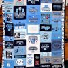 ncaa north carolina tar heels quilt fleece blanket v4 wfqf405 rhwem