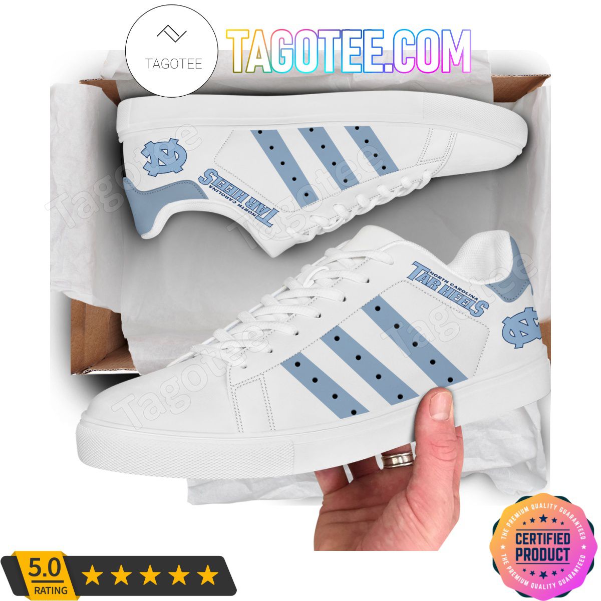 ncaa north carolina tar heels white stan smith shoes 9dng2