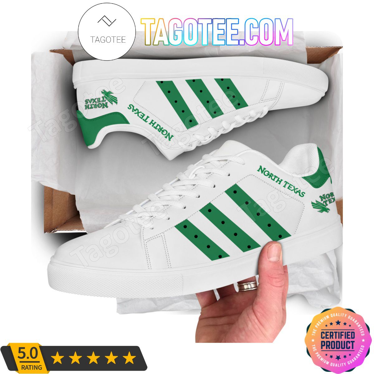 ncaa north texas mean green white stan smith shoes 5t8ax