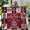 ncaa ohio state buckeyes est 1785 quilt fleece blanket wfqf432 ecntw