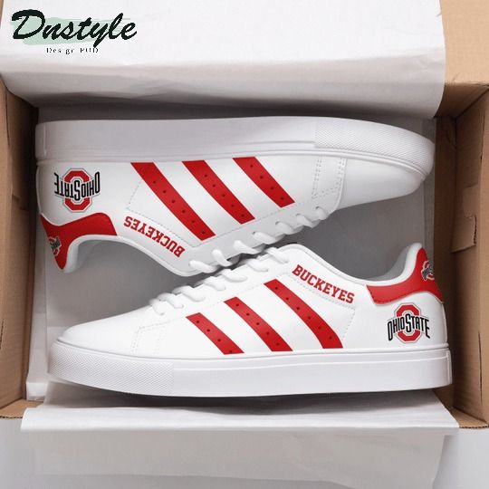 ncaa ohio state buckeyes white red stan smith shoes aa4wu