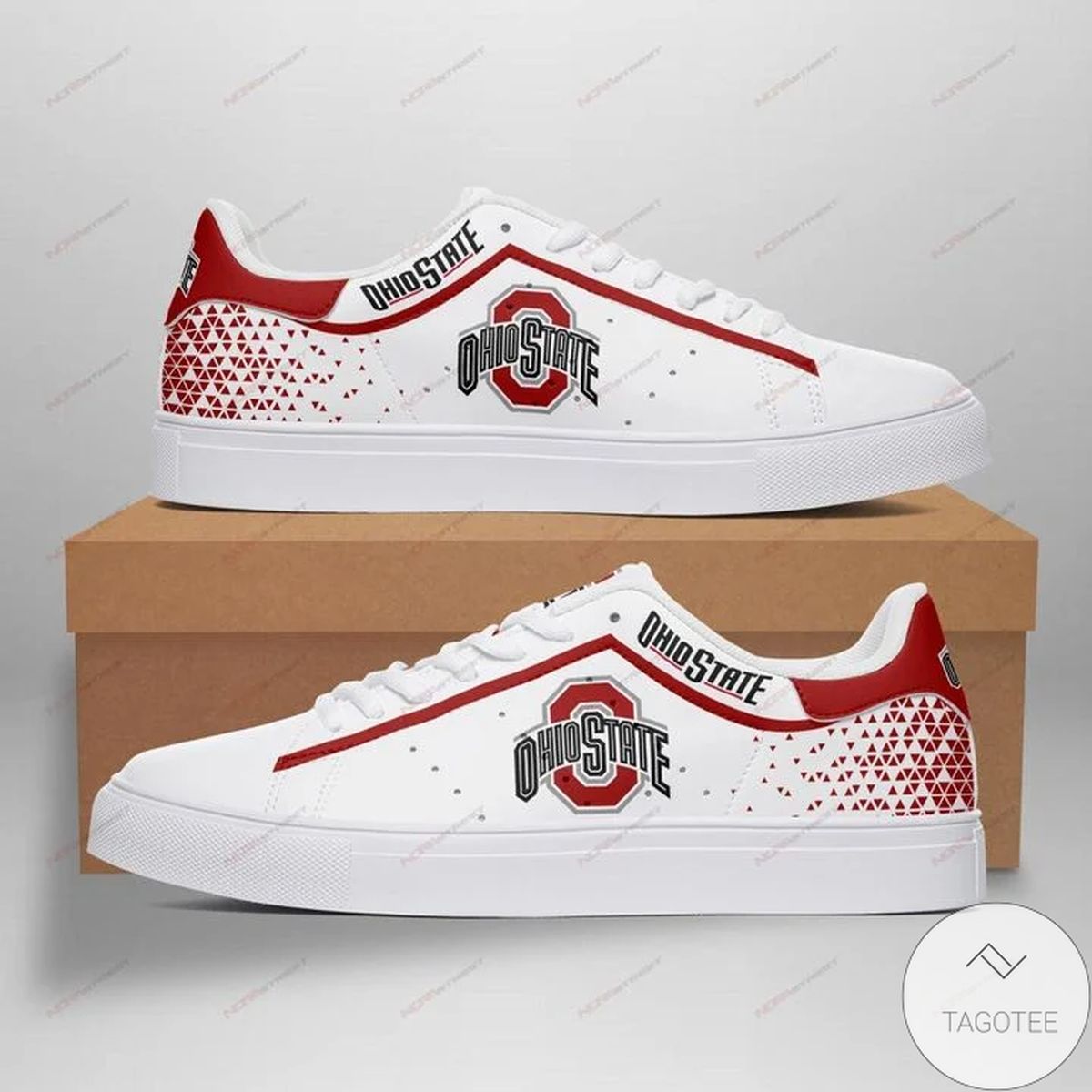 ncaa ohio state buckeyes white stan smith shoes vjo7a