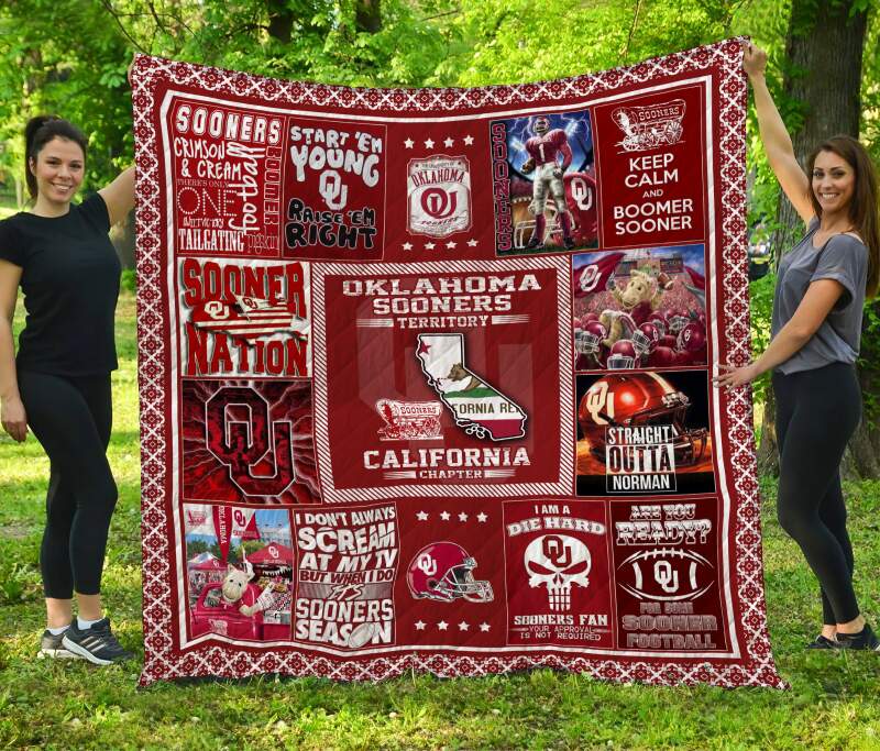 ncaa oklahoma sooners crimson quilt fleece blanket wfqf457 ggepk