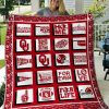 ncaa oklahoma sooners crimson white quilt fleece blanket v2 wfqf460 jtwqs