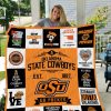 ncaa oklahoma state cowboys est 1887 quilt fleece blanket wfqf466 sm4mm