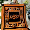 ncaa oklahoma state cowboys orange black quilt fleece blanket v2 wfqf468 q5tpu