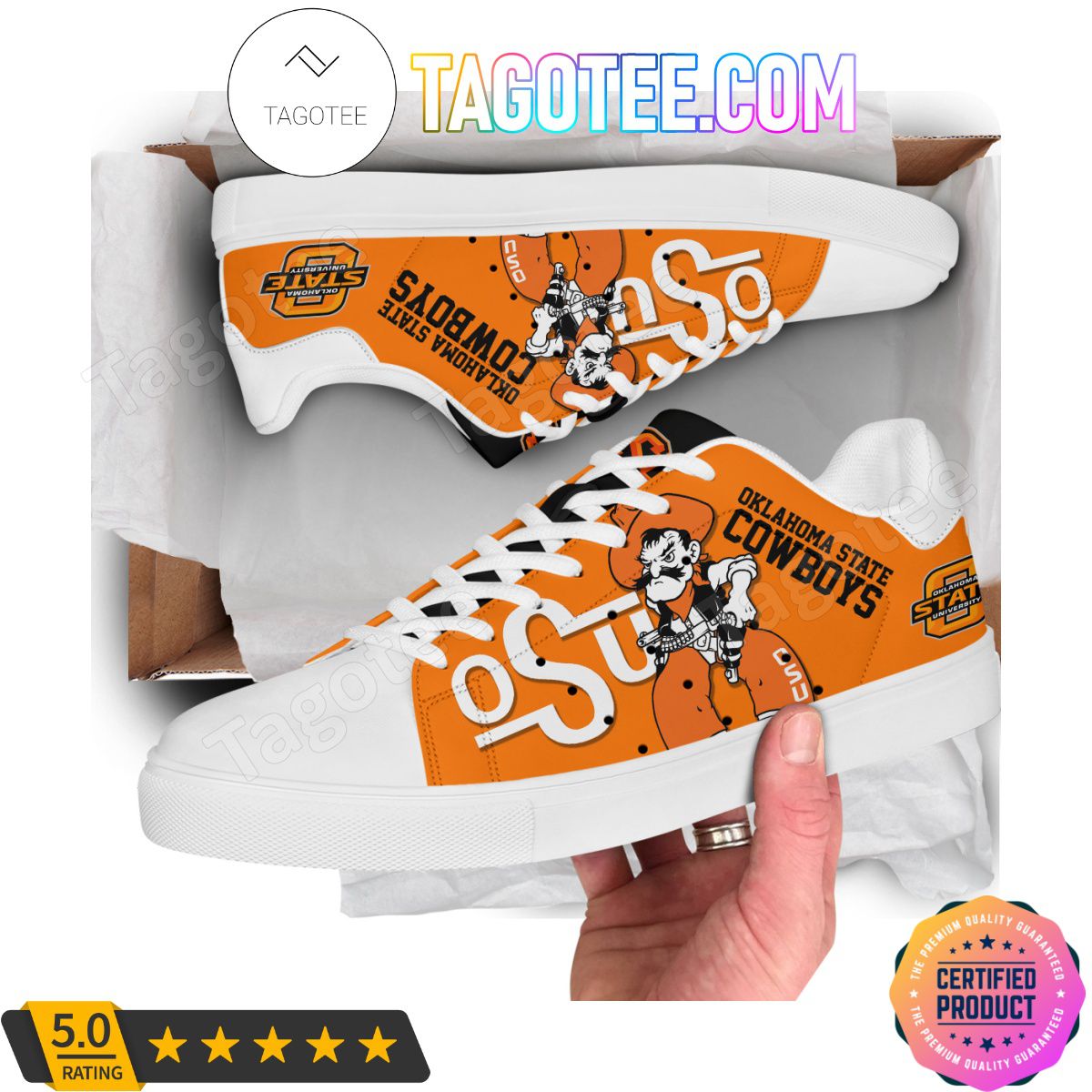 ncaa oklahoma state cowboys orange stan smith shoes uovc3