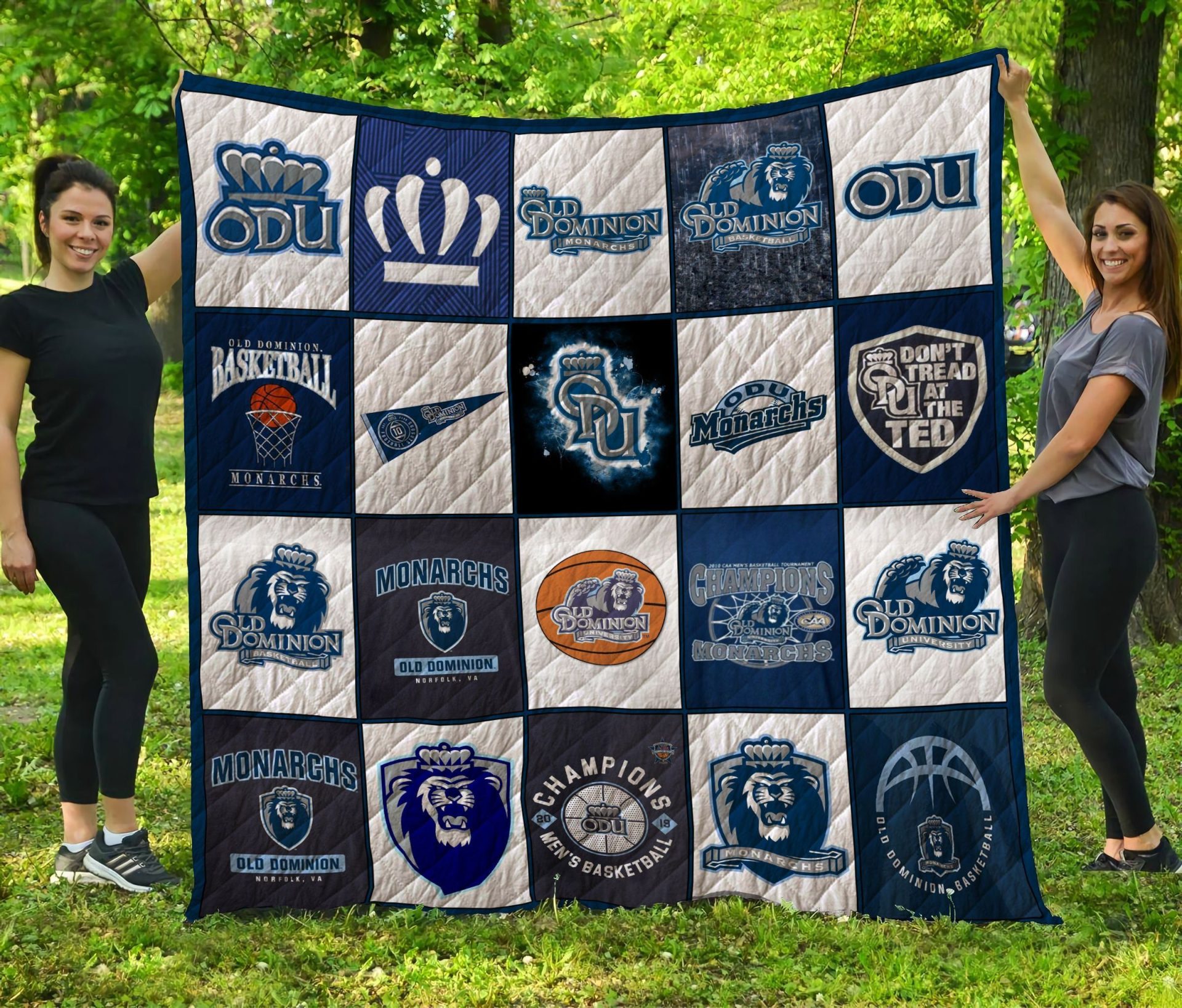 ncaa old dominion monarchs quilt fleece blanket v2 wfqf473 59qgq