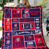 ncaa ole miss rebels red blue quilt fleece blanket wfqf482 xgbbk