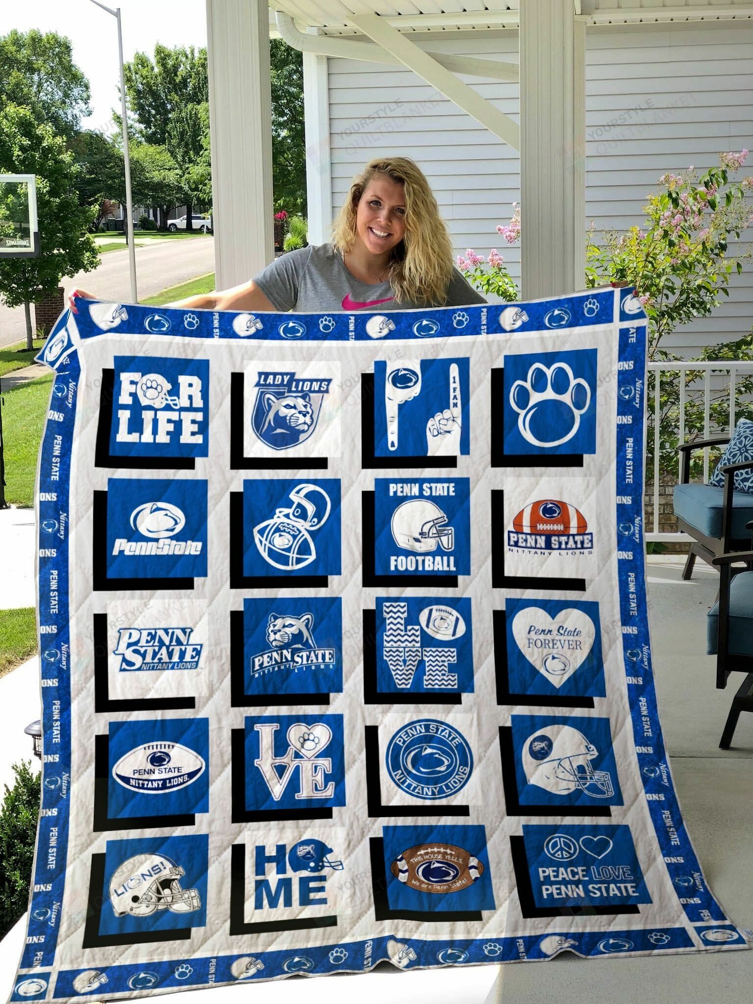 ncaa penn state nittany lions blue white quilt fleece blanket v5 wfqf508 n6vw0