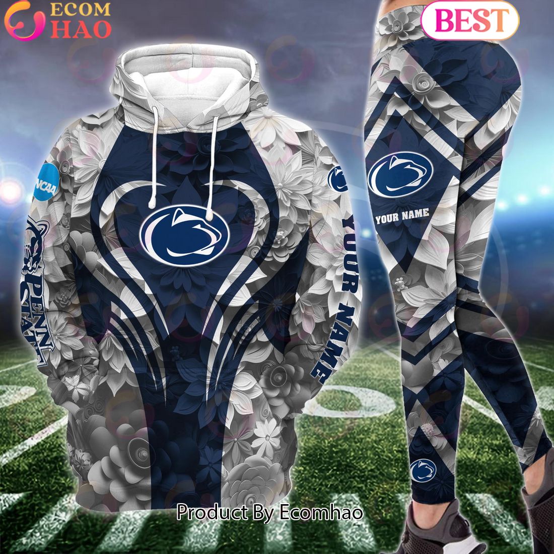 ncaa penn state nittany lions hoodie and leggings custom your name football team clothings gift for football lovers 1 k07sH