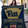 ncaa pittsburgh panthers blue gold quilt fleece blanket wfqf513 zf5fa