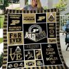 ncaa purdue boilermakers gold black quilt fleece blanket v9 wfqf524 9rqio