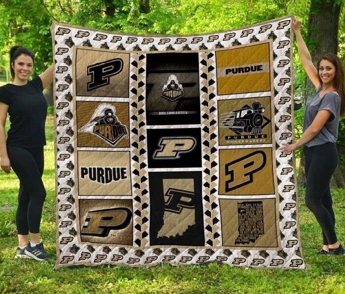 ncaa purdue boilermakers gold limited quilt fleece blanket wfqf525 ucs24