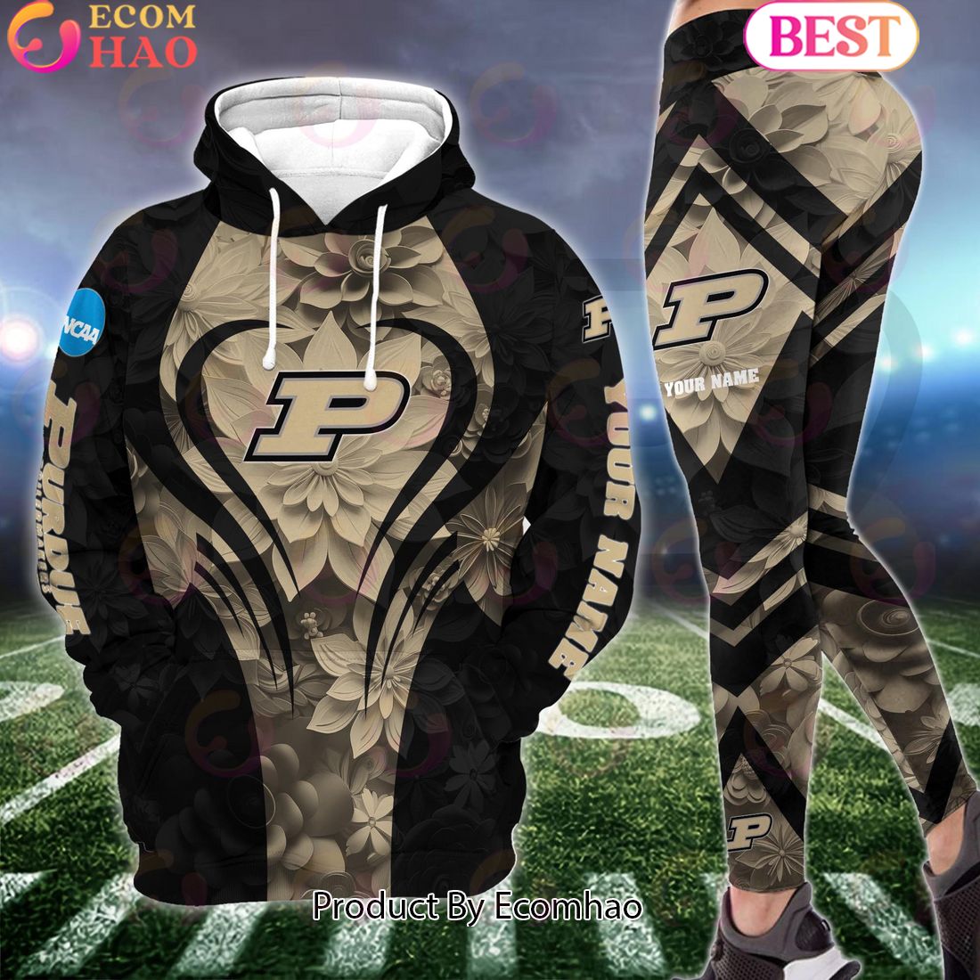 ncaa purdue boilermakers hoodie and leggings custom your name football team clothings gift for football lovers 1 jxOFW