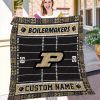 ncaa purdue boilermakers name personalized black gold quilt fleece blanket wfqf527 masgr