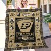 ncaa purdue boilermakers name personalized gold black est 1870 quilt fleece blanket wfqf528 dzts5