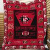 ncaa san diego state aztecs est 1897 quilt fleece blanket wfqf532 yoaqa